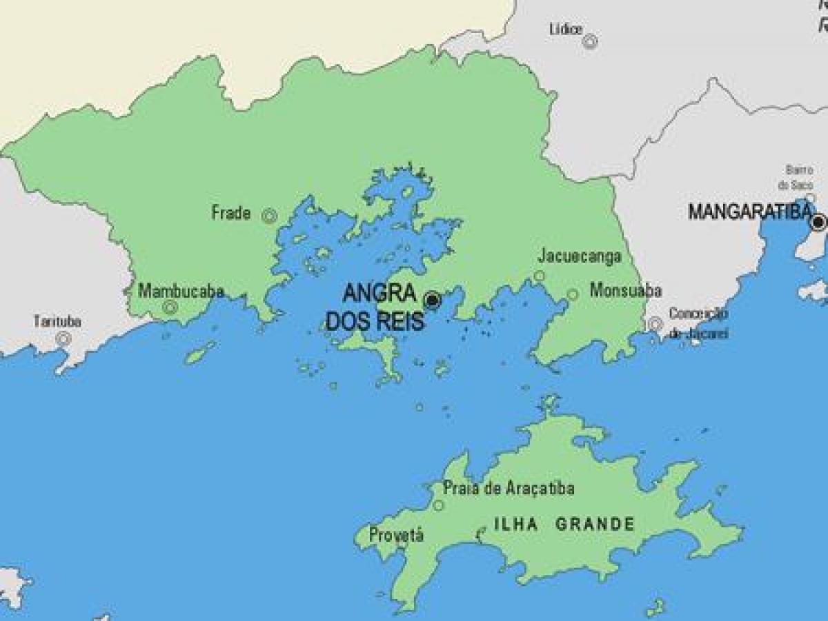 Angra dos Reis Belediyesi haritası