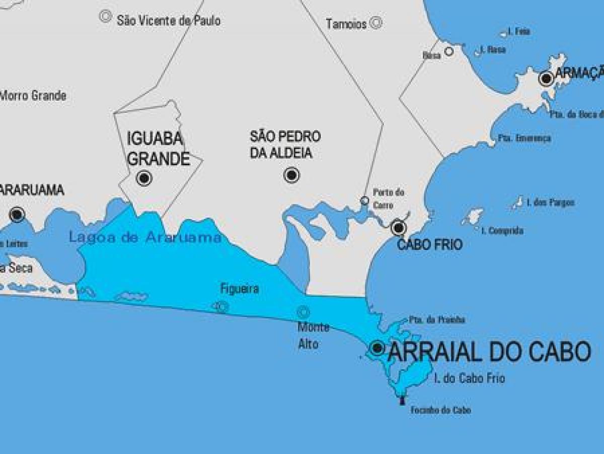 Arraial do Cabo Belediyesi haritası