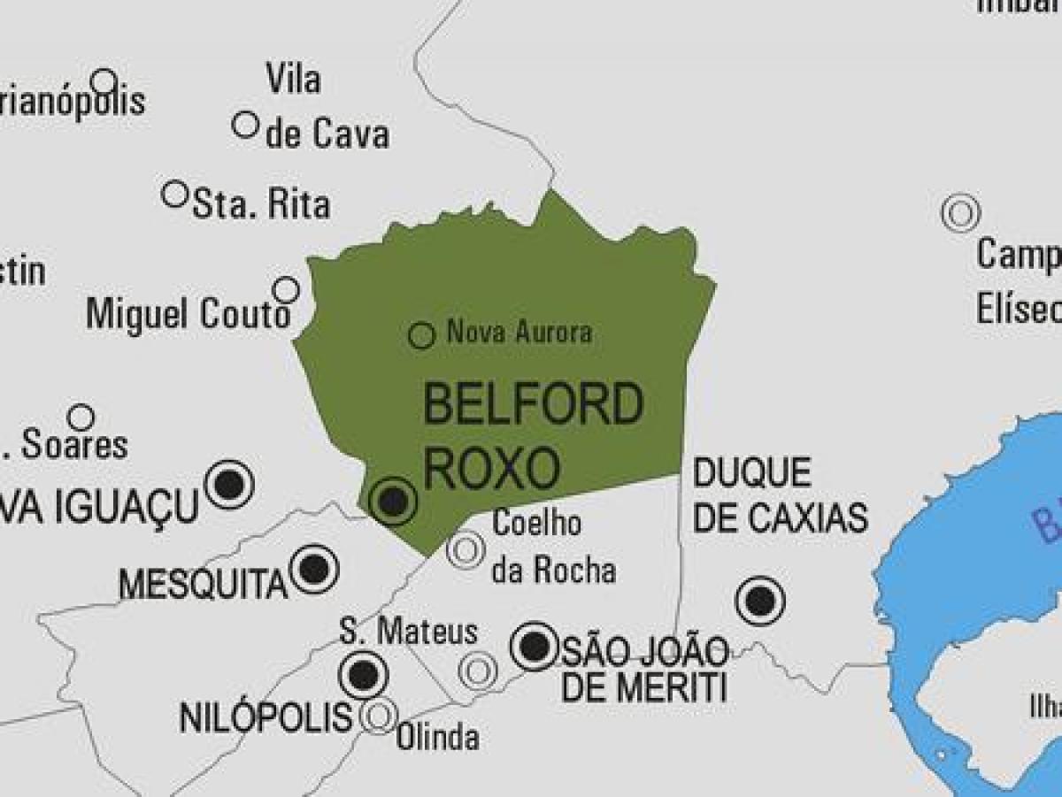 Belford Roxo Belediyesi haritası