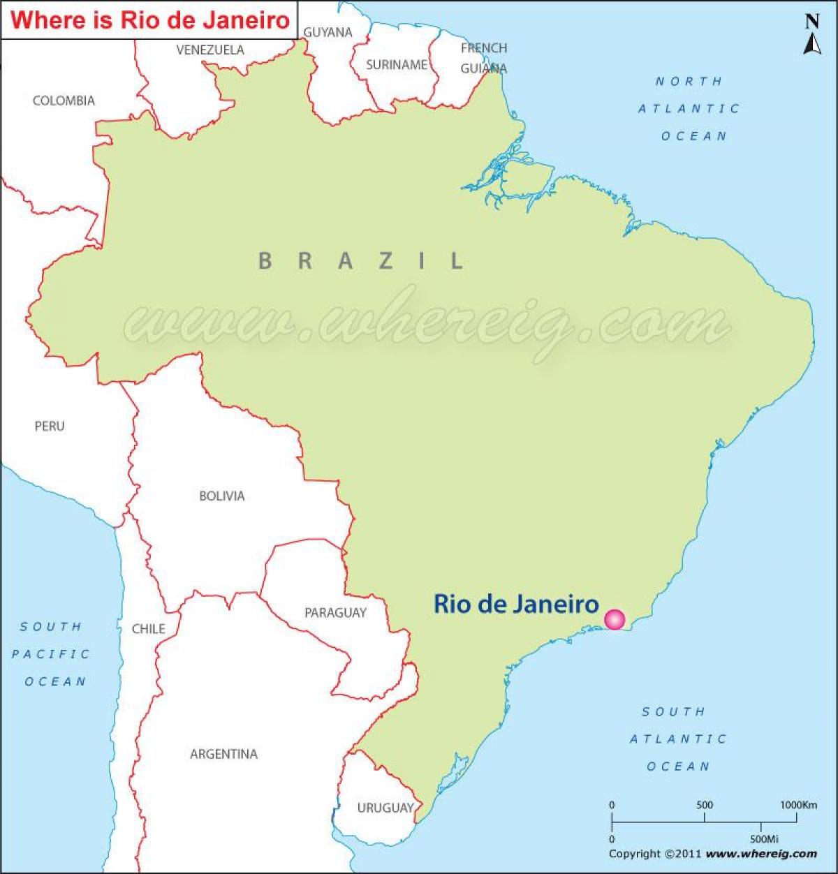 Brezilya Rio de Janeiro haritası