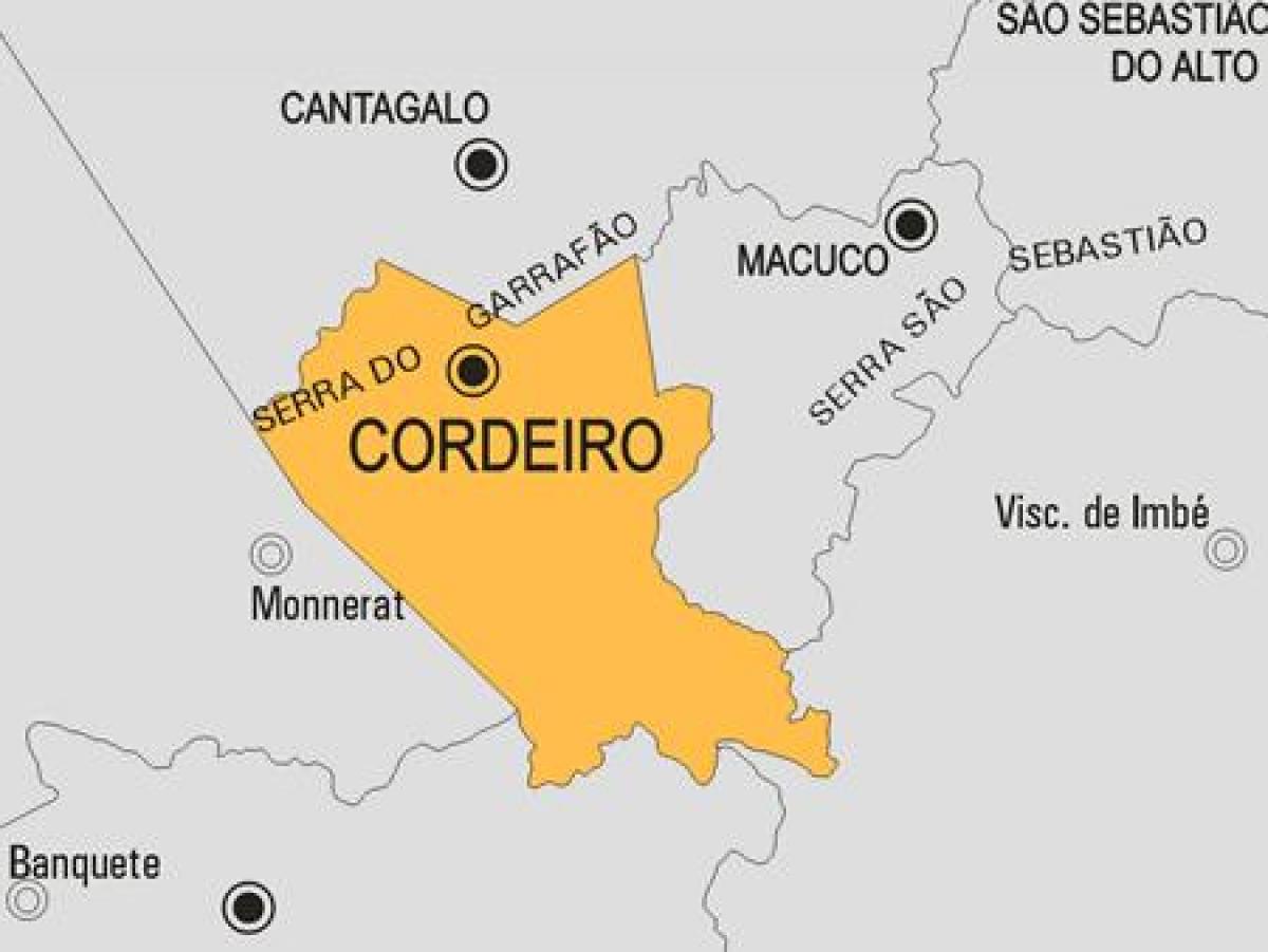 Cordeiro Belediyesi haritası