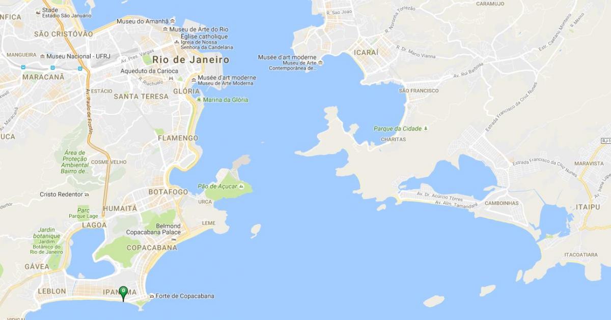 Ipanema beach haritası