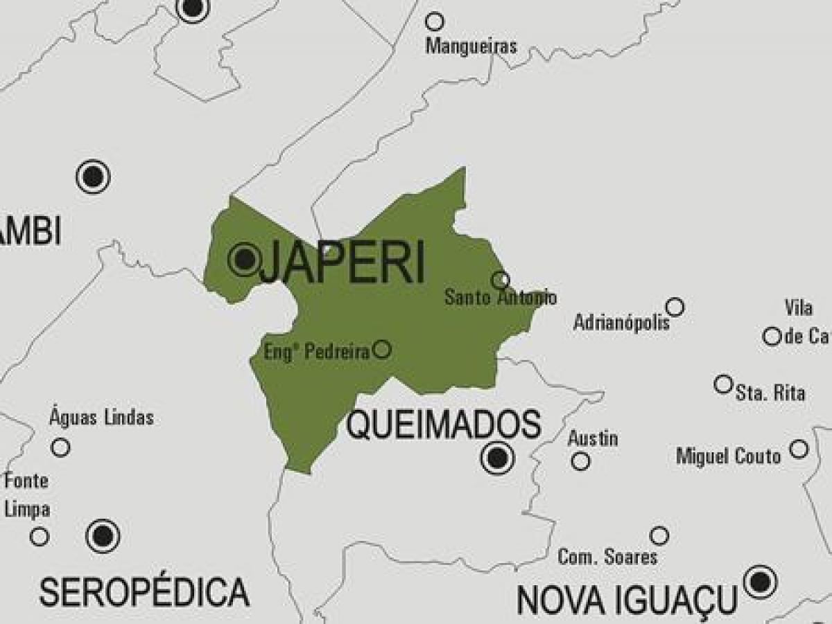 Japeri Belediyesi haritası