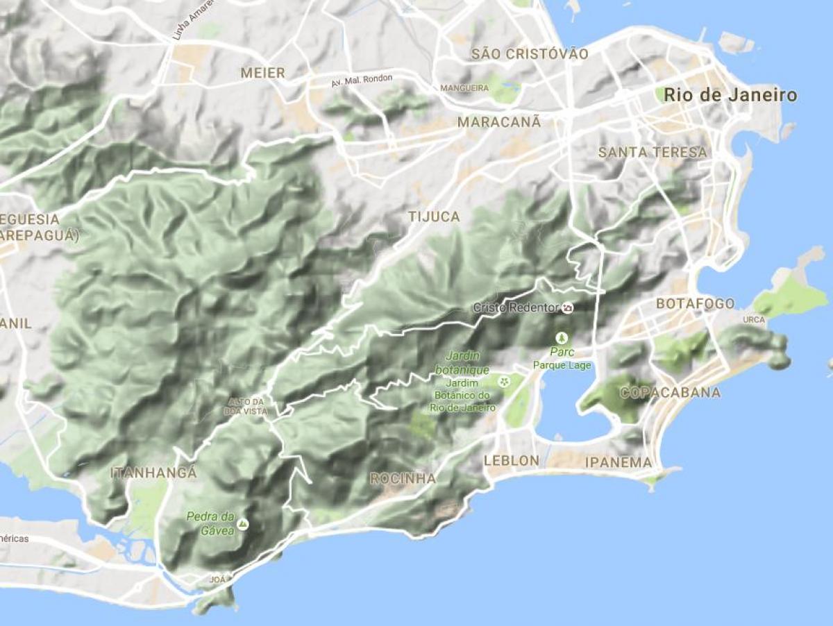 Kabartma harita Rio de Janeiro