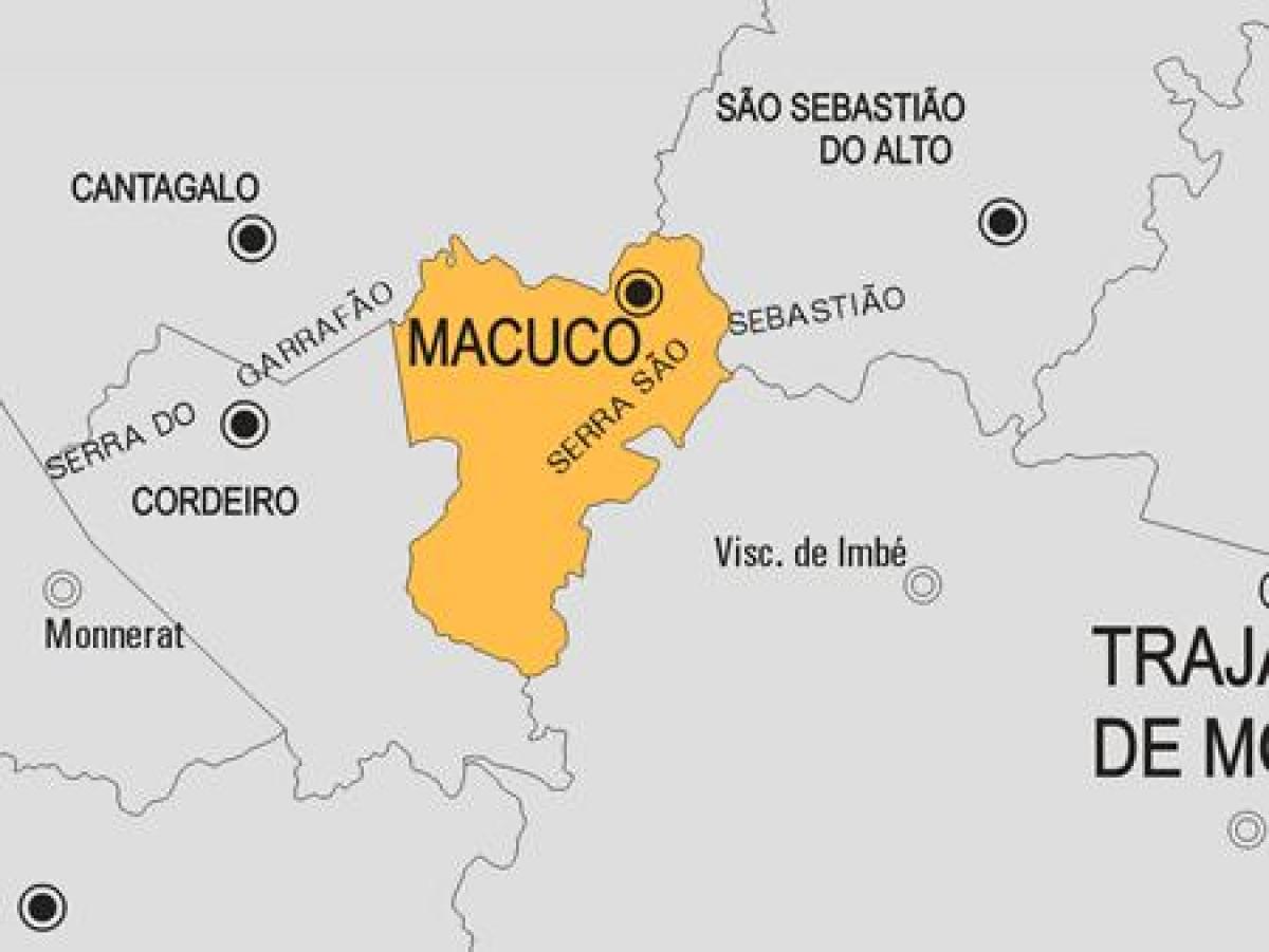 Macuco Belediyesi haritası
