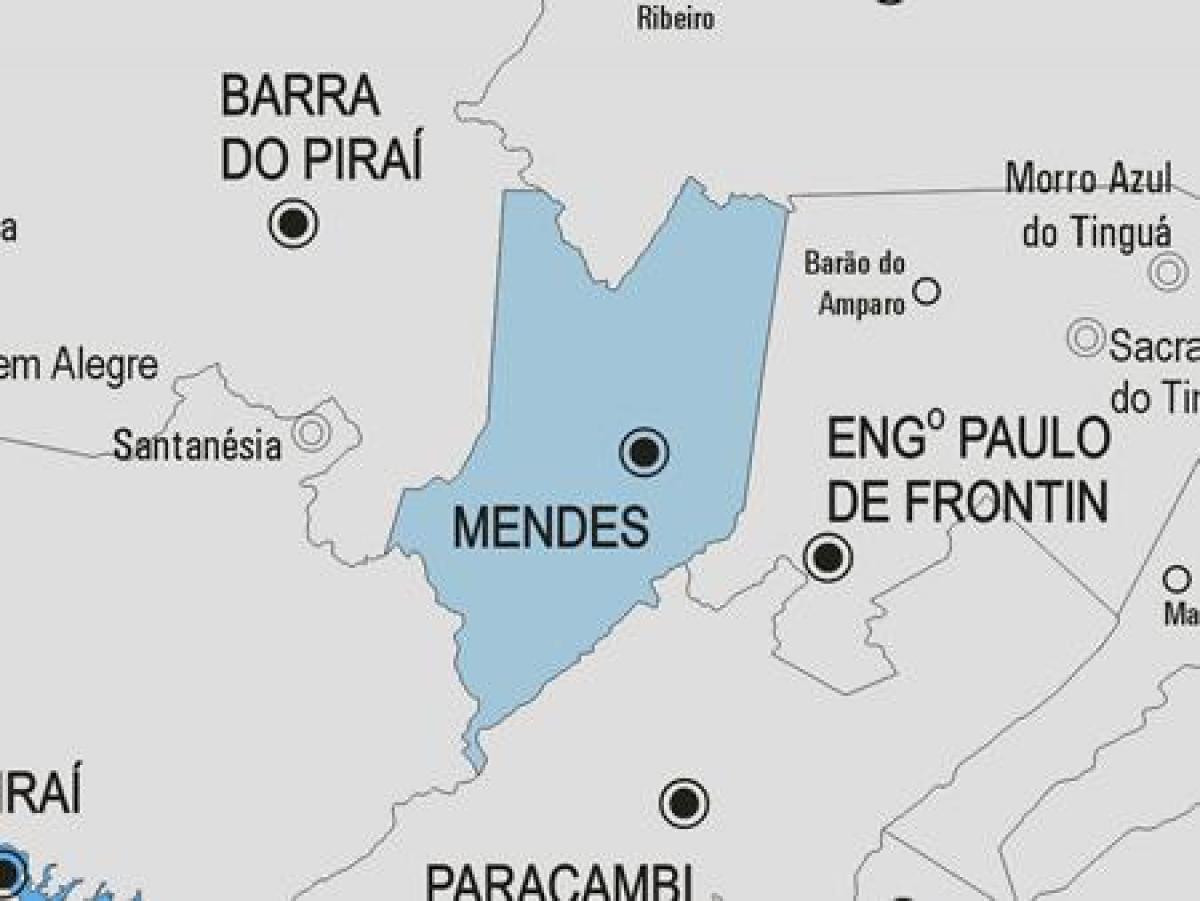 Mendes Belediyesi haritası