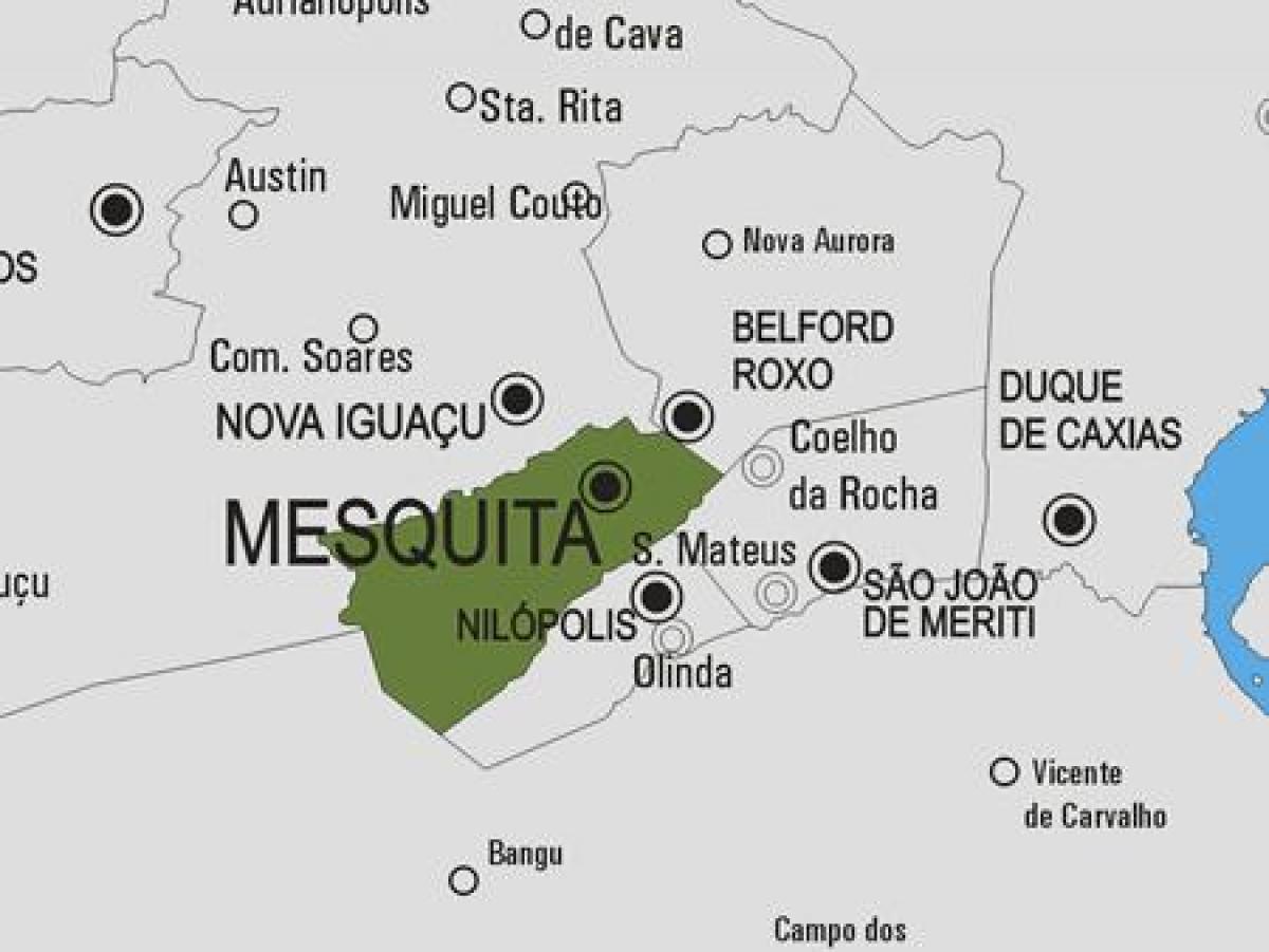 Mesquita Belediyesi haritası
