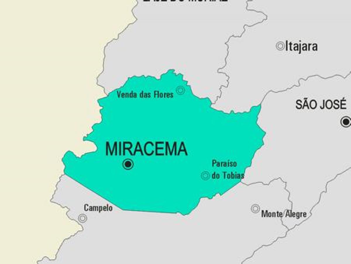 Miracema Belediyesi haritası