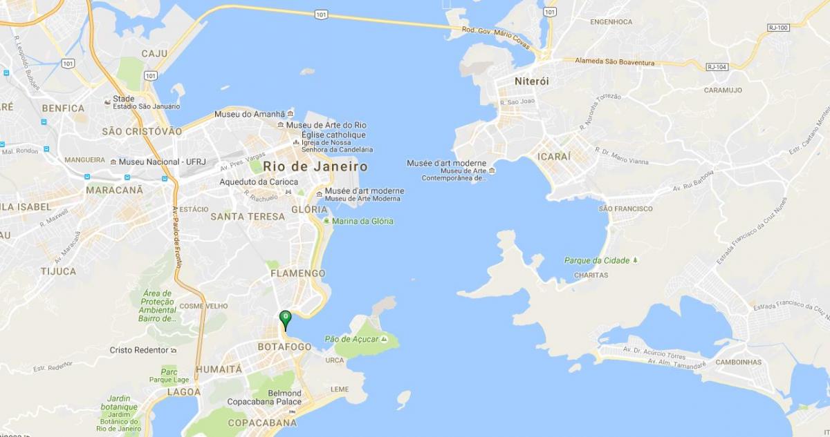 Plaj Botafogo haritası