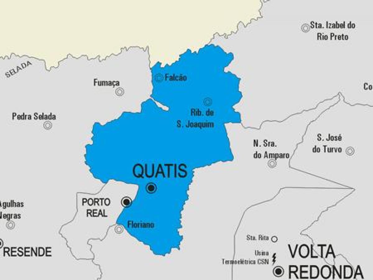 Quatis Belediyesi haritası