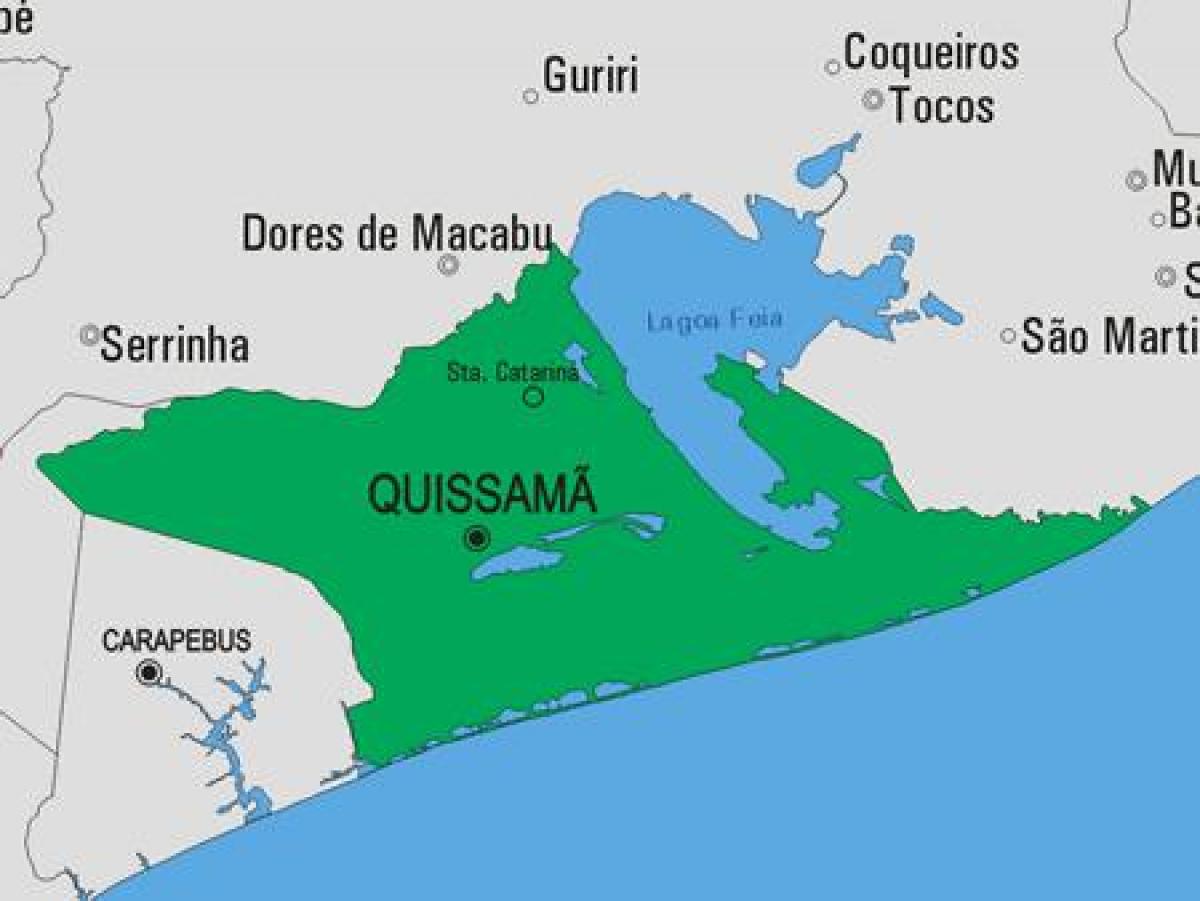 Quissamã Belediyesi haritası
