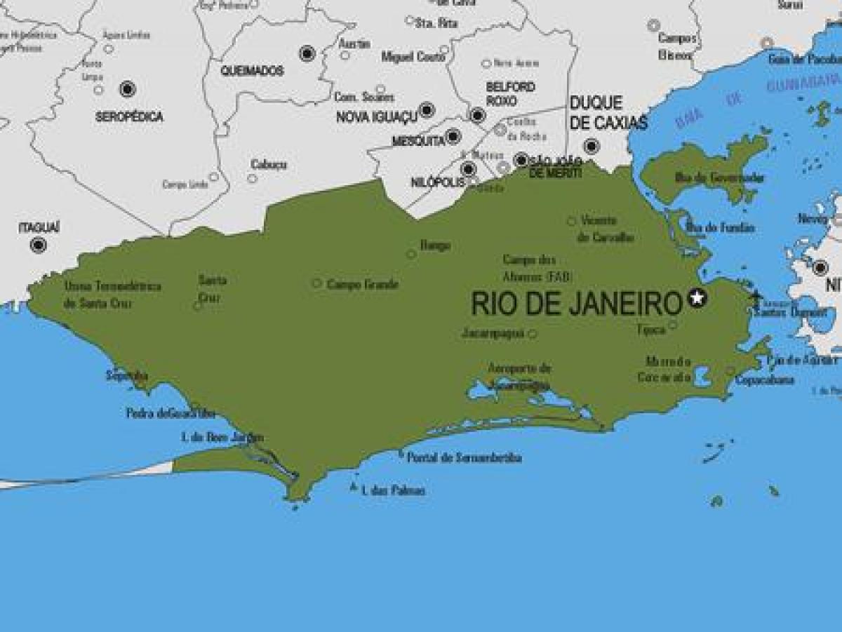 Rio Bonito Belediyesi haritası