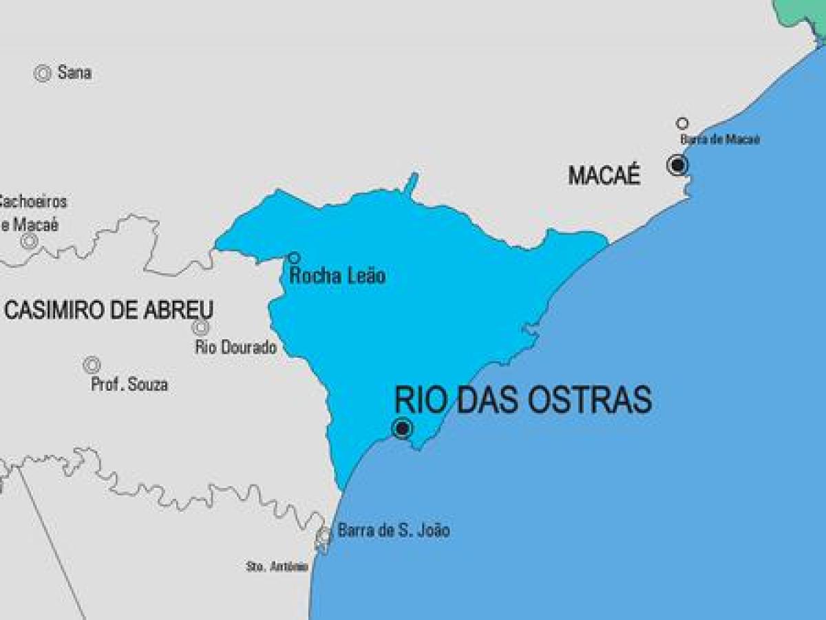 Rio de Janeiro Belediyesi haritası