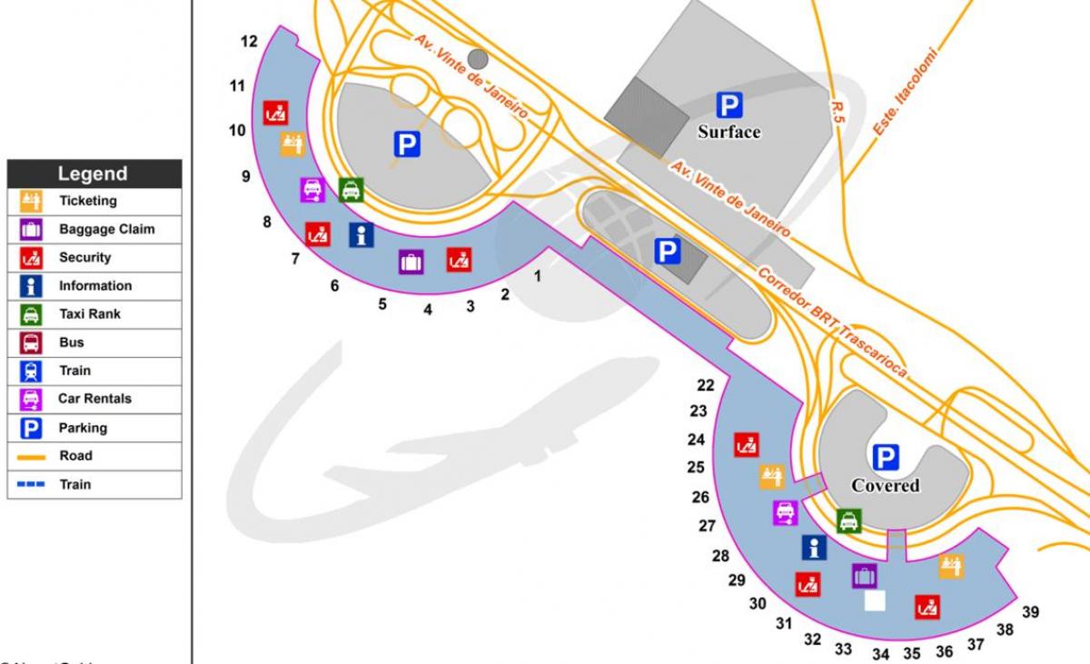 Rio de Janeiro Uluslararası Havaalanı Haritayı göster