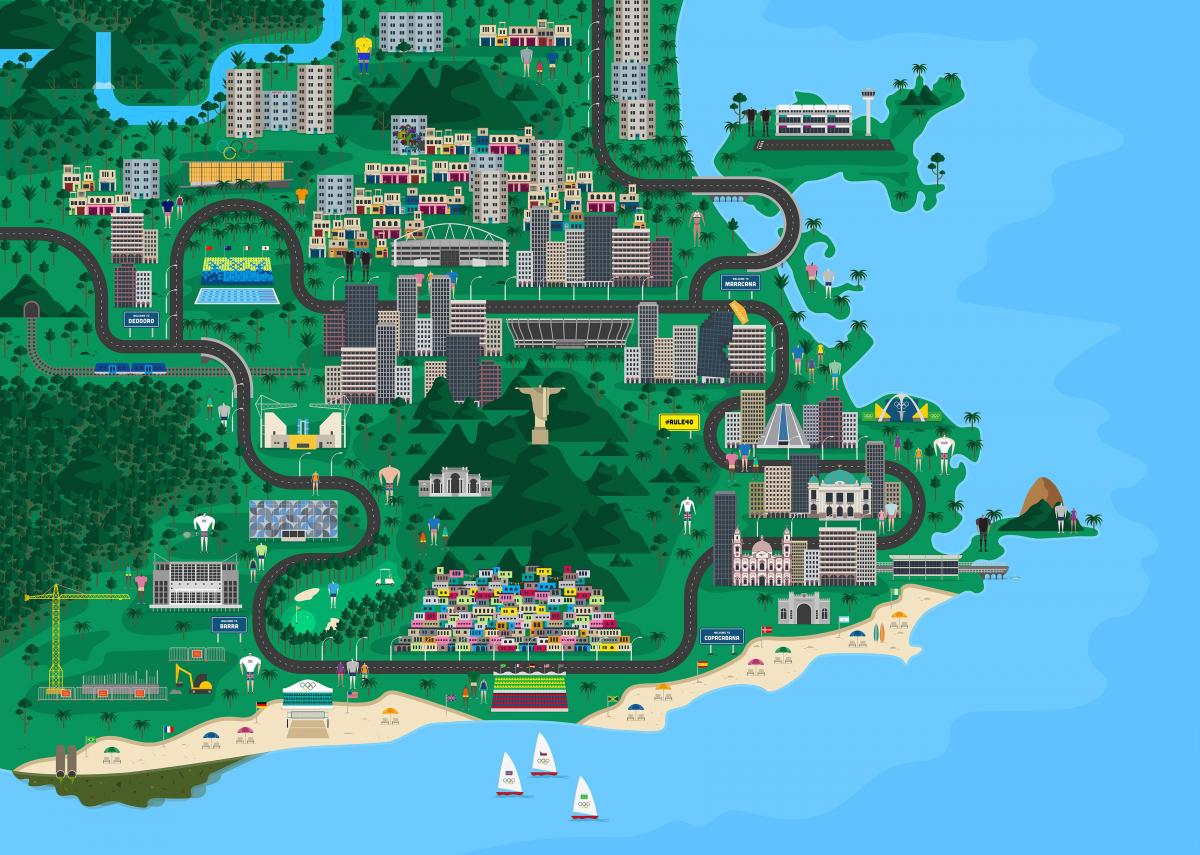 Rio de Janeiro harita tasarımı