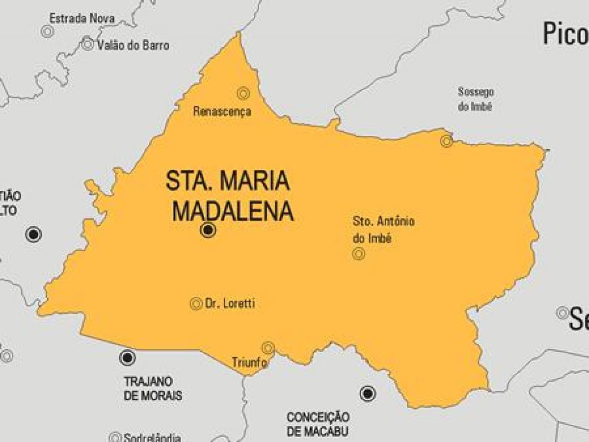 Santa Maria Madalena Belediyesi haritası