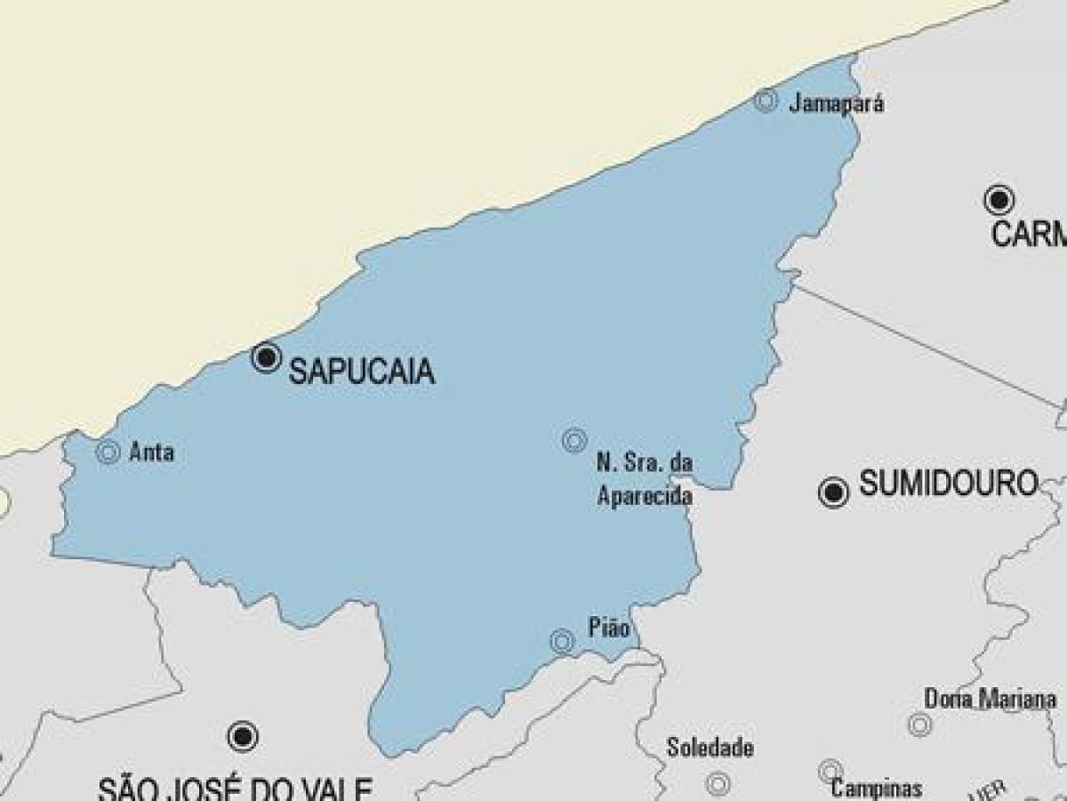 Sapucaia Belediyesi haritası