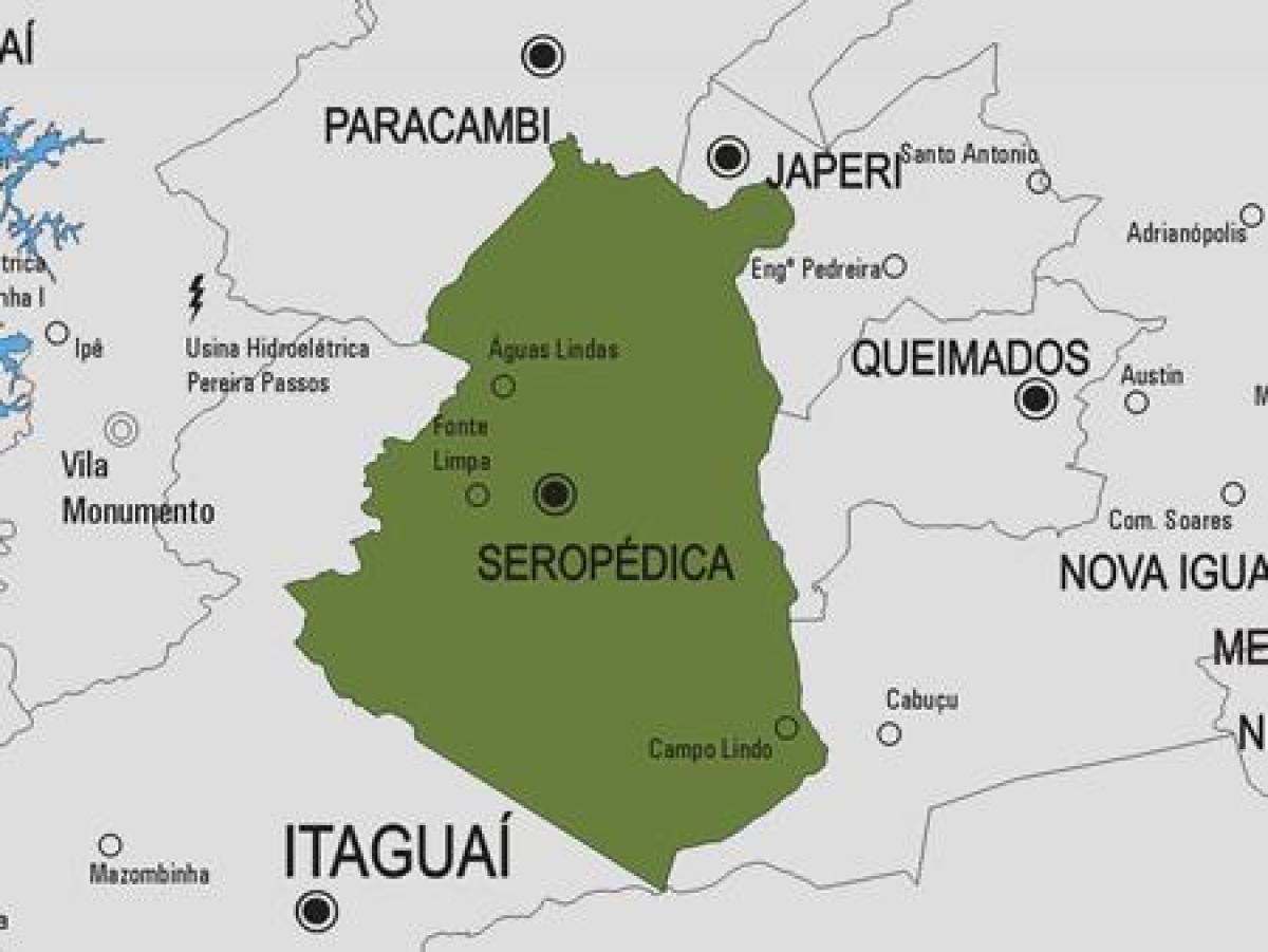 Seropédica Belediyesi haritası