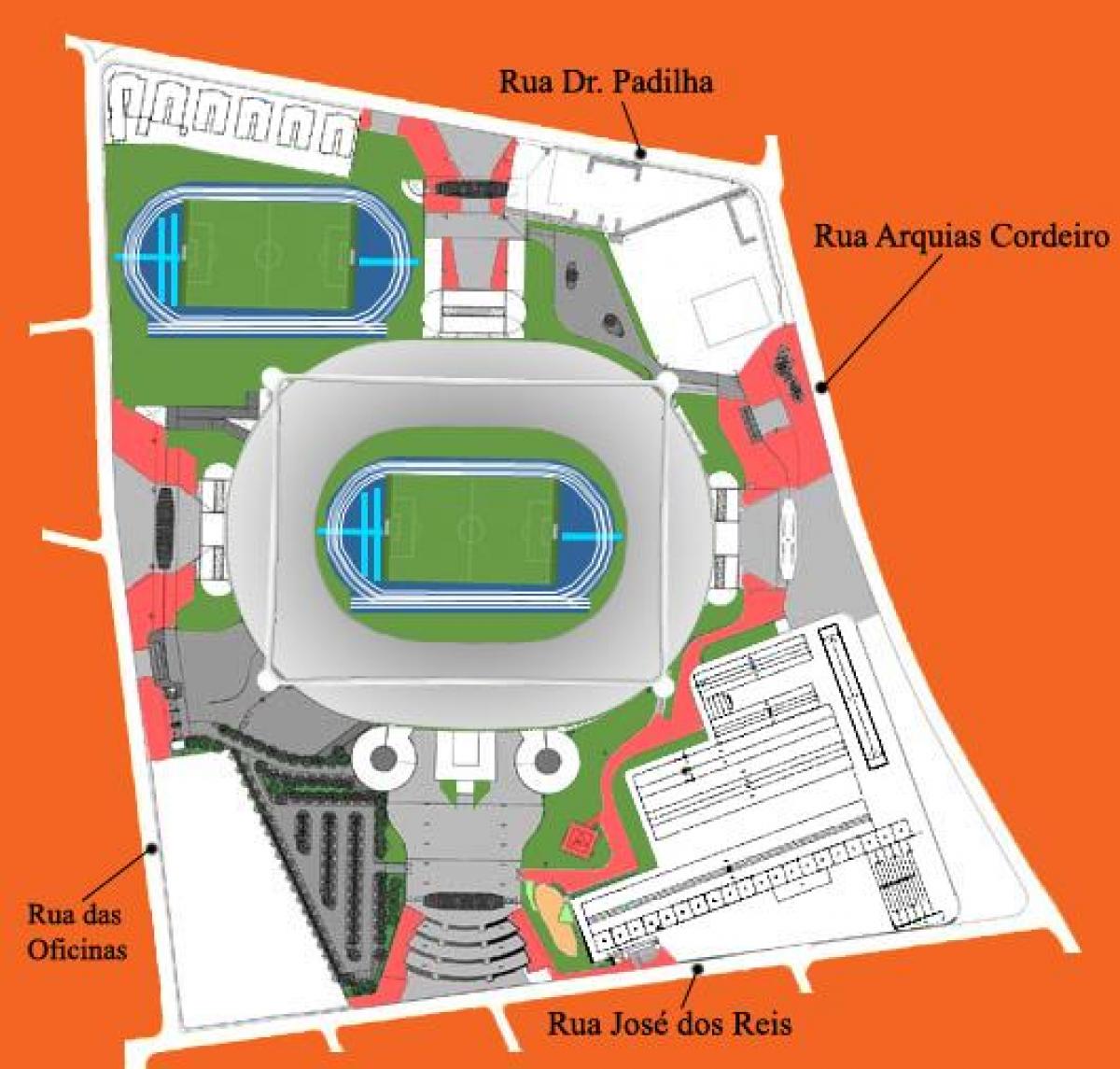 Stadyum Engenhão haritası