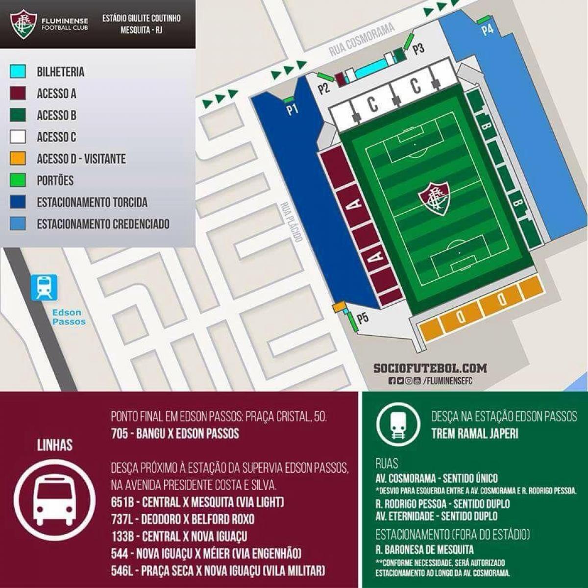 Stadyum Giulite Coutinho haritası