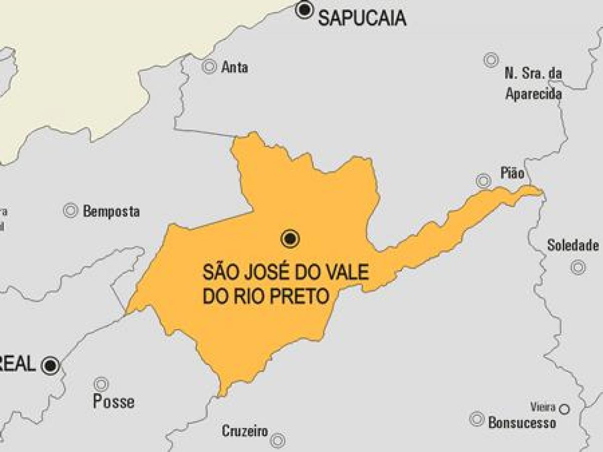 Harita São José do Vale do Rio bu nedenle Belediye