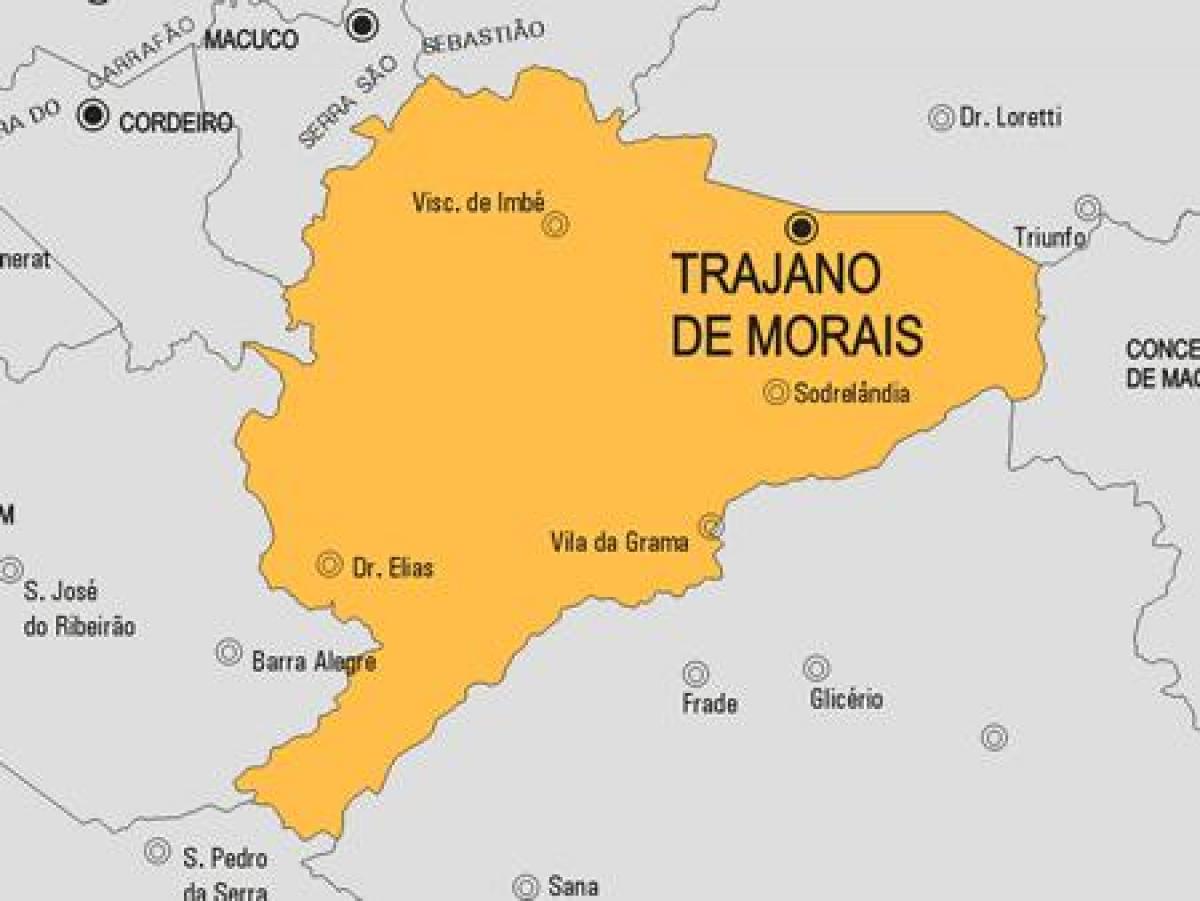 Trajano de Morais Belediyesi haritası