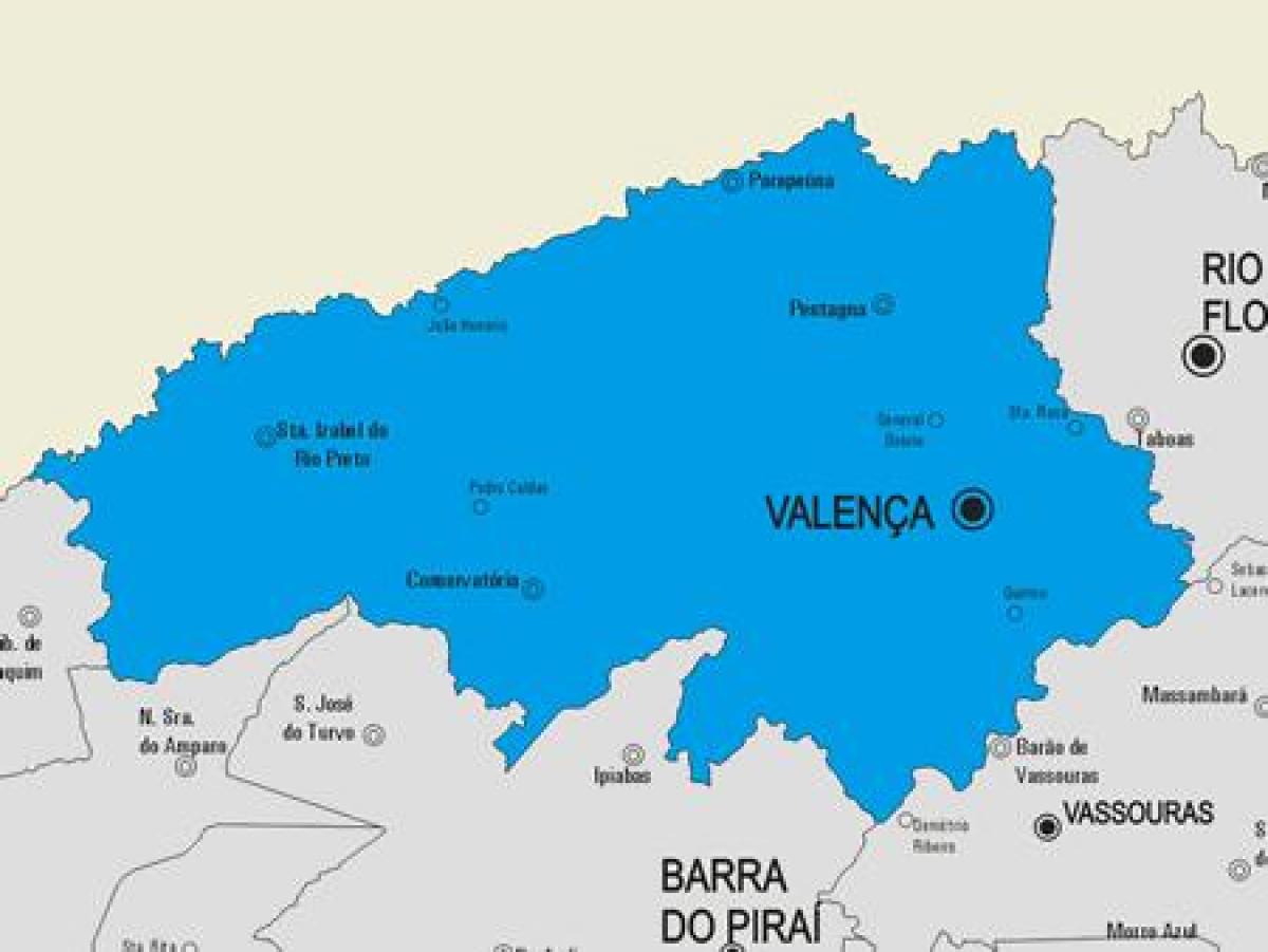 Valença Belediyesi haritası