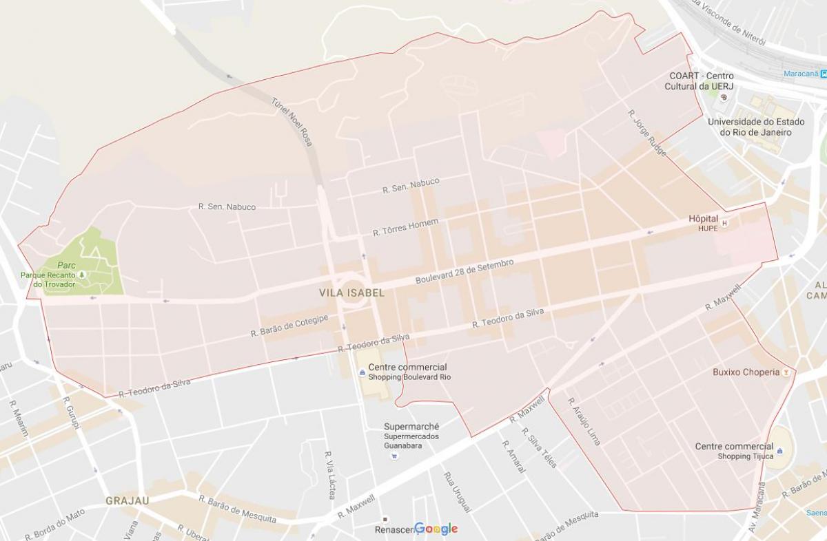 Vila Isabel haritası