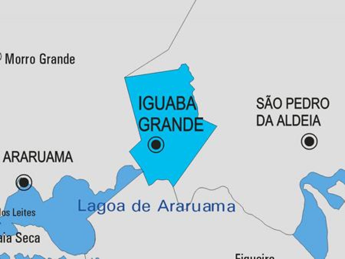İguaba Grande Belediyesi haritası