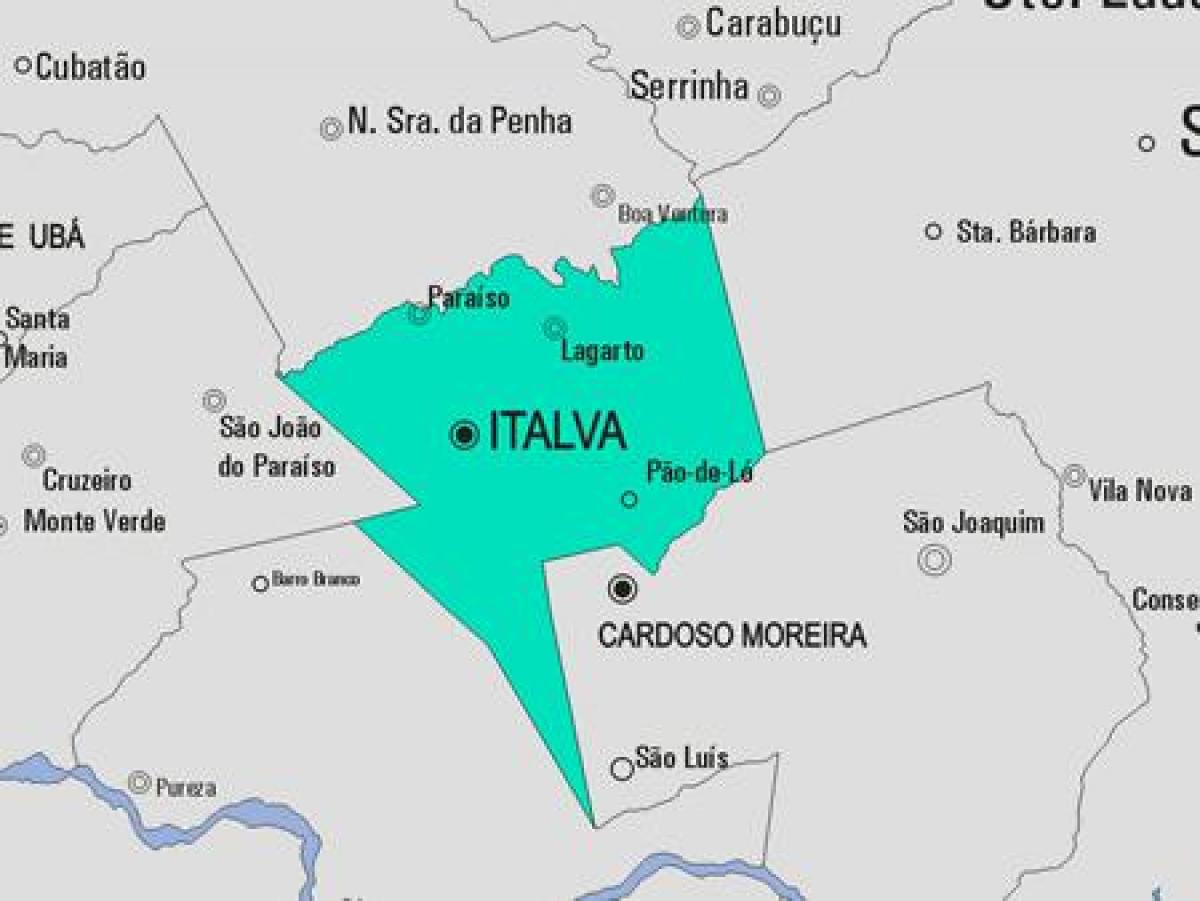 İtalva Belediyesi haritası