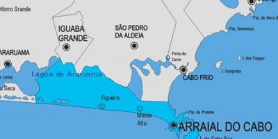 Arraial do Cabo Belediyesi haritası