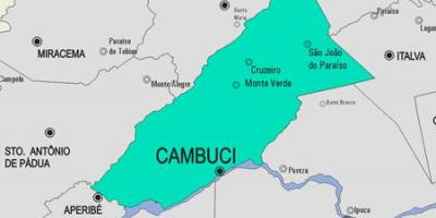 Cambuci Belediyesi haritası