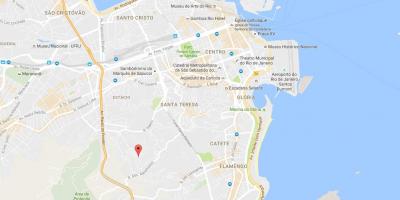 Favela Mangueira haritası