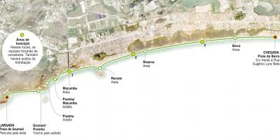 Grumari Plajı haritası