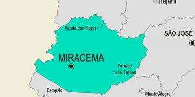 Miracema Belediyesi haritası