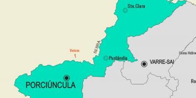 Porciúncula Belediyesi haritası
