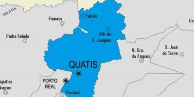 Quatis Belediyesi haritası