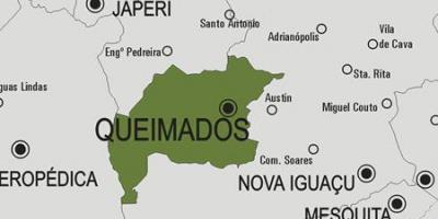 Queimados Belediyesi haritası