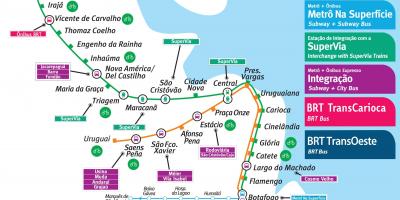 Rio de Janeiro metro haritası