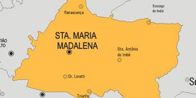 Santa Maria Madalena Belediyesi haritası