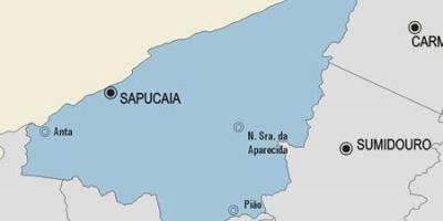Sapucaia Belediyesi haritası
