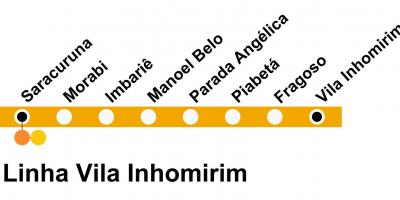 SuperVia haritası - Line Vila İnhomirim