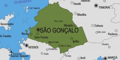 São Gonçalo Belediyesi haritası
