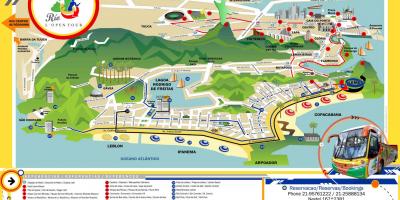 Turizm haritası Otobüs Rio de Janeiro