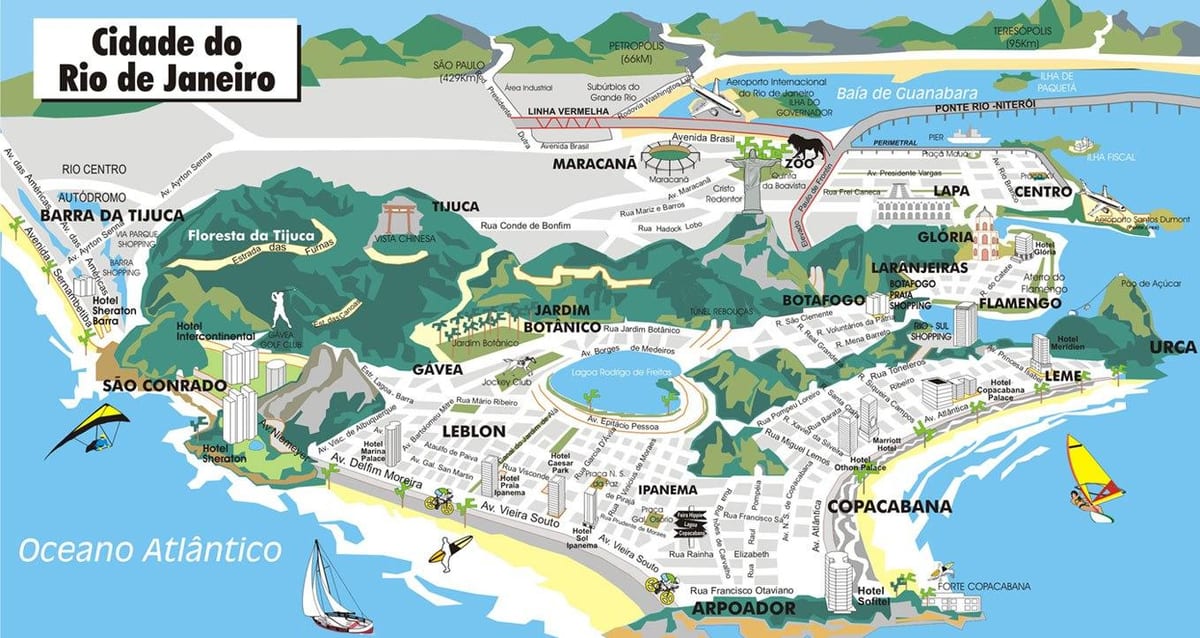 3d harita Rio de Janeiro