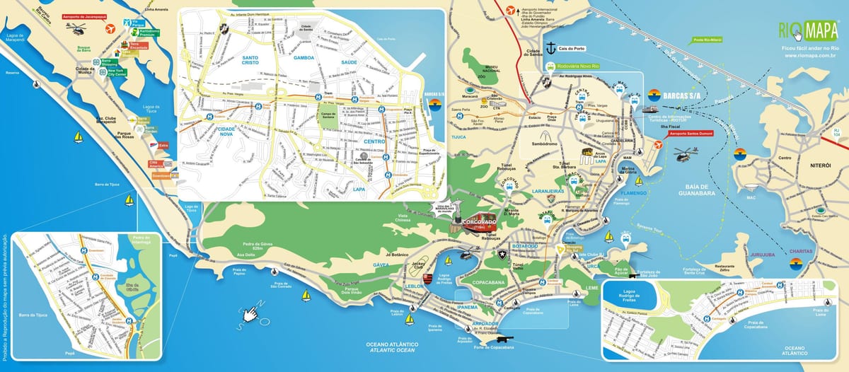 Anıtlar haritası Rio de Janeiro