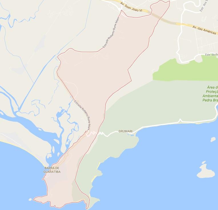 Barra de Guaratiba haritası
