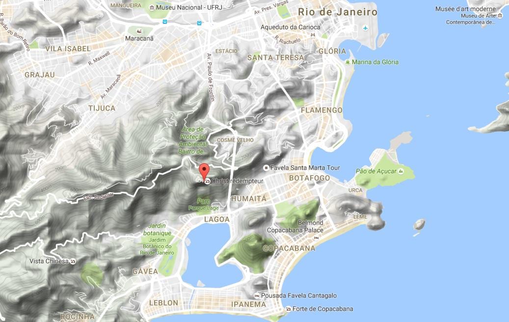 Corcovado haritası