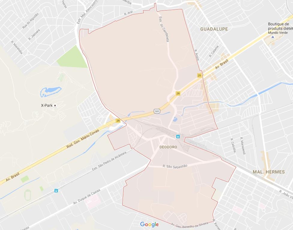 Deodoro haritası