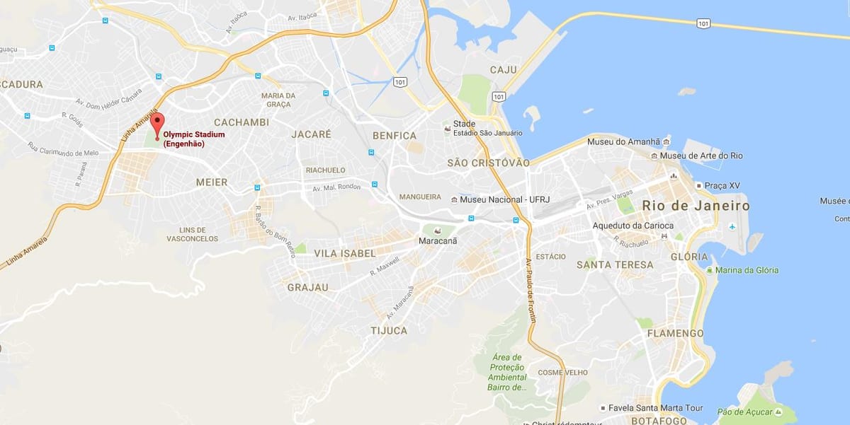 Engenhão haritası